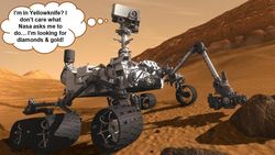 Rover curiosity w cartoon